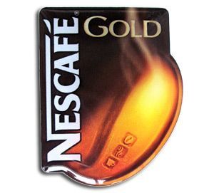 Объемная наклейка Nescafe
