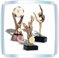 Statuettes are metallic in a wide assortment