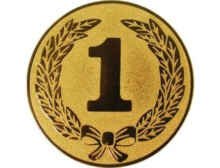 Metal badge number 1